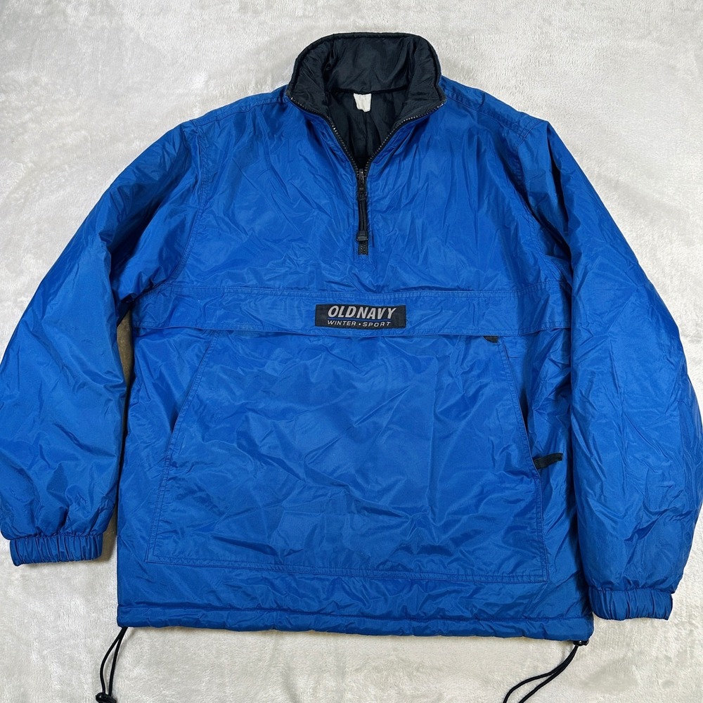 Y2K Old Navy Coat Mens S Winter Sport Insulated Half Zip Anorak Puffer Jacket